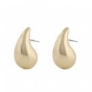 SNÖ OF SWEDEN - Yenni Small Earrings Plain Gold thumbnail