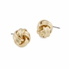 SNÖ OF SWEDEN - Soap Knot Earrings Plain Gold thumbnail