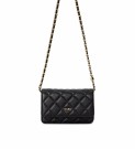 DARK Leather Quilted Mini Bag Black thumbnail