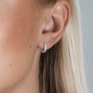 SNÖ OF SWEDEN - Mayfair Small Ring Earrings Plain Silver thumbnail