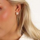 SNÖ OF SWEDEN - Laney Pearl Earrings Silver/White 10mm thumbnail