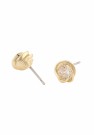 SNÖ OF SWEDEN - Sevilla Earrings Gold/Clear  thumbnail