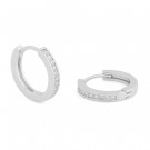 SNÖ OF SWEDEN - Elaine Small Ring Earring Silver/Clear  thumbnail