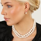 SNÖ OF SWEDEN - Laney Pearl Necklace Silver/White thumbnail
