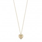 SNÖ OF SWEDEN - Brooklyn Heart Pendant Necklace 45cm Plain Gold  thumbnail