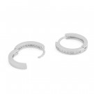 SNÖ OF SWEDEN - Elaine Small Ring Earring Silver/Clear  thumbnail