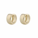 SNÖ OF SWEDEN - Gina Big Ring Earrings Plain Gold  thumbnail