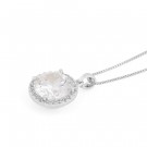 SNÖ OF SWEDEN - Lex Pendant Necklace Silver/Clear  thumbnail
