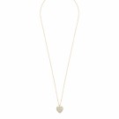 SNÖ OF SWEDEN - Sanne Heart Pendant Necklace 42 cm Gold/Clear  thumbnail