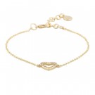 SNÖ OF SWEDEN - Valentina Chain Bracelet Gold/Clear thumbnail