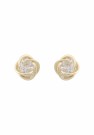 SNÖ OF SWEDEN - Sevilla Earrings Gold/Clear  thumbnail