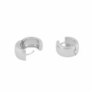 SNÖ OF SWEDEN - Gina Big Ring Earrings Plain Silver thumbnail