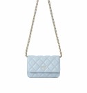 DARK Leather Quilted Mini Bag Ibiza Blue thumbnail