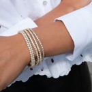 SNÖ OF SWEDEN - Siri Stone Bracelet Gold/Clear thumbnail