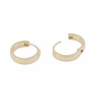 SNÖ OF SWEDEN - Lara Small Ring Earrings Plain Gold  thumbnail