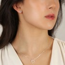 SNÖ OF SWEDEN - Valentina Pendant Necklace 42cm Silver/Clear thumbnail