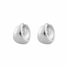 SNÖ OF SWEDEN - Core Pure Oval Earrings Plain Silver thumbnail