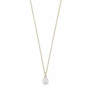 SNÖ OF SWEDEN - Lucy Drop Pendant Necklace Gold/White thumbnail