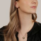 SNÖ OF SWEDEN - Brooklyn Heart Pendant Necklace 45cm Plain Gold  thumbnail