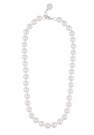 SNÖ OF SWEDEN - Laney Pearl Necklace Silver/White thumbnail