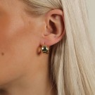 SNÖ OF SWEDEN - Core Pure Oval Earrings Plain Gold thumbnail