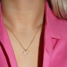 SNÖ OF SWEDEN - Valentina Pendant Necklace 42 cm Gold/Clear thumbnail