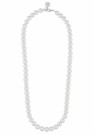 SNÖ OF SWEDEN - Laney Small Pearl Necklace Silver/White  thumbnail