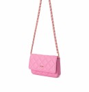 DARK Leather Quilted Mini Bag Bubblegum Pink thumbnail