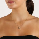 SNÖ OF SWEDEN - Mayfair Knot Pendant Gold/Clear  thumbnail
