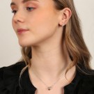 SNÖ OF SWEDEN - Elaine Small Ring Earring Silver/Clear  thumbnail