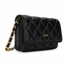 DARK Leather Quilted Mini Bag Black thumbnail
