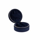 DARK Velvet Jewellery Box Round Navy Blue thumbnail