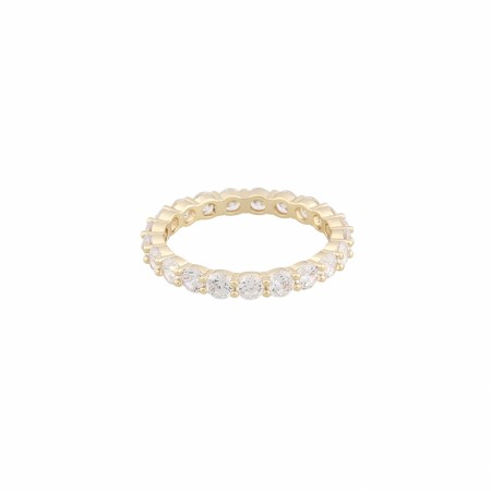 SNÖ OF SWEDEN - Rio Stone Ring Gold/Clear Small