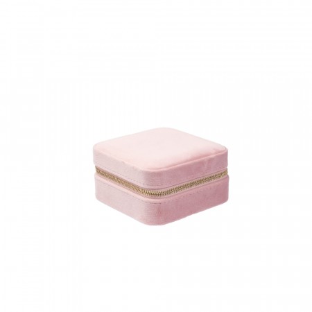 DARK Velvet Jewellery Box Mini Light Rose