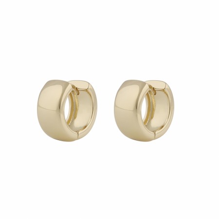 SNÖ OF SWEDEN - Gina Big Ring Earrings Plain Gold 