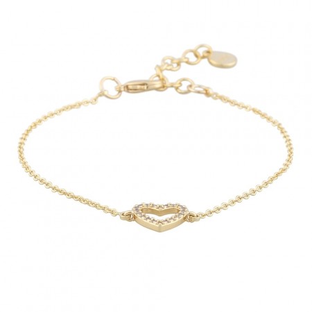 SNÖ OF SWEDEN - Valentina Chain Bracelet Gold/Clear