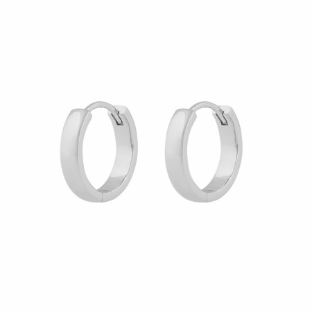 SNÖ OF SWEDEN - Lara Small Ring Earrings Plain Silver 