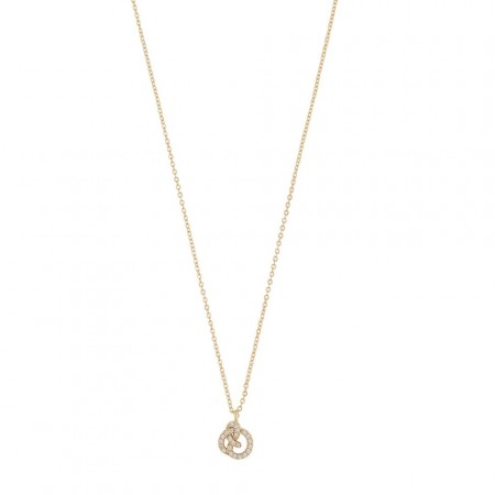 SNÖ OF SWEDEN - Mayfair Knot Pendant Gold/Clear