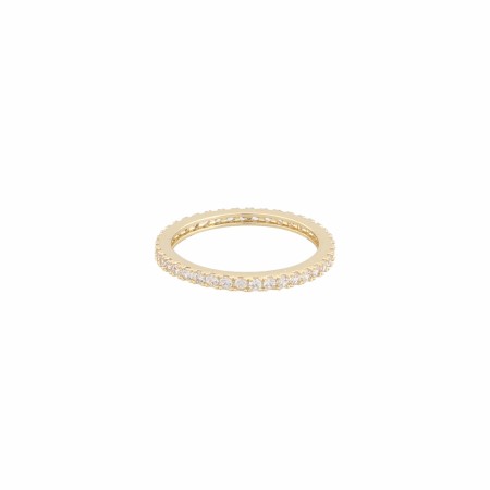 SNÖ OF SWEDEN - Rio Thin Stone Ring Gold/Clear Small