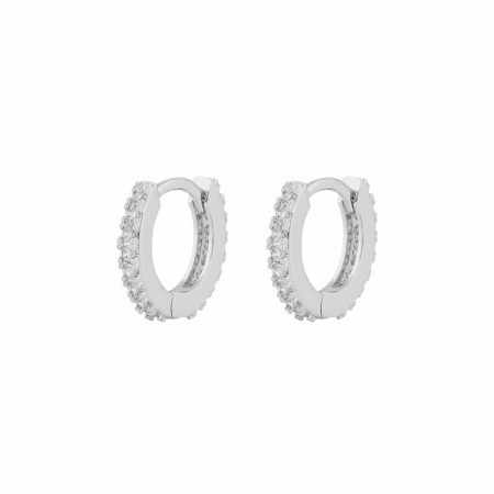 SNÖ OF SWEDEN - Mayfair Small Ring Earrings Plain Silver