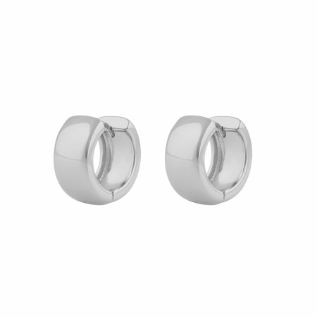 SNÖ OF SWEDEN - Gina Big Ring Earrings Plain Silver