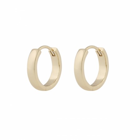 SNÖ OF SWEDEN - Lara Small Ring Earrings Plain Gold 