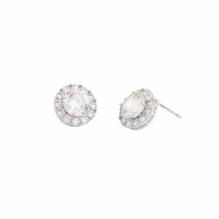 SNÖ OF SWEDEN - Lex Stone Earrings Silver/Clear